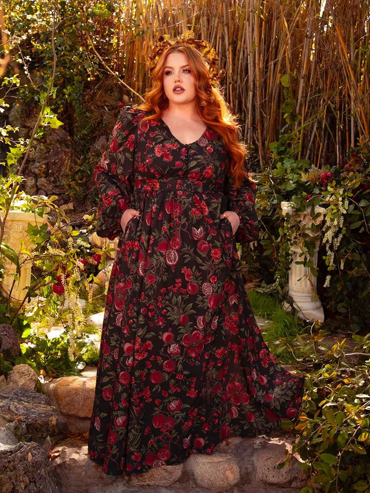 Heroine Maxi Dress in Pomegranate Print