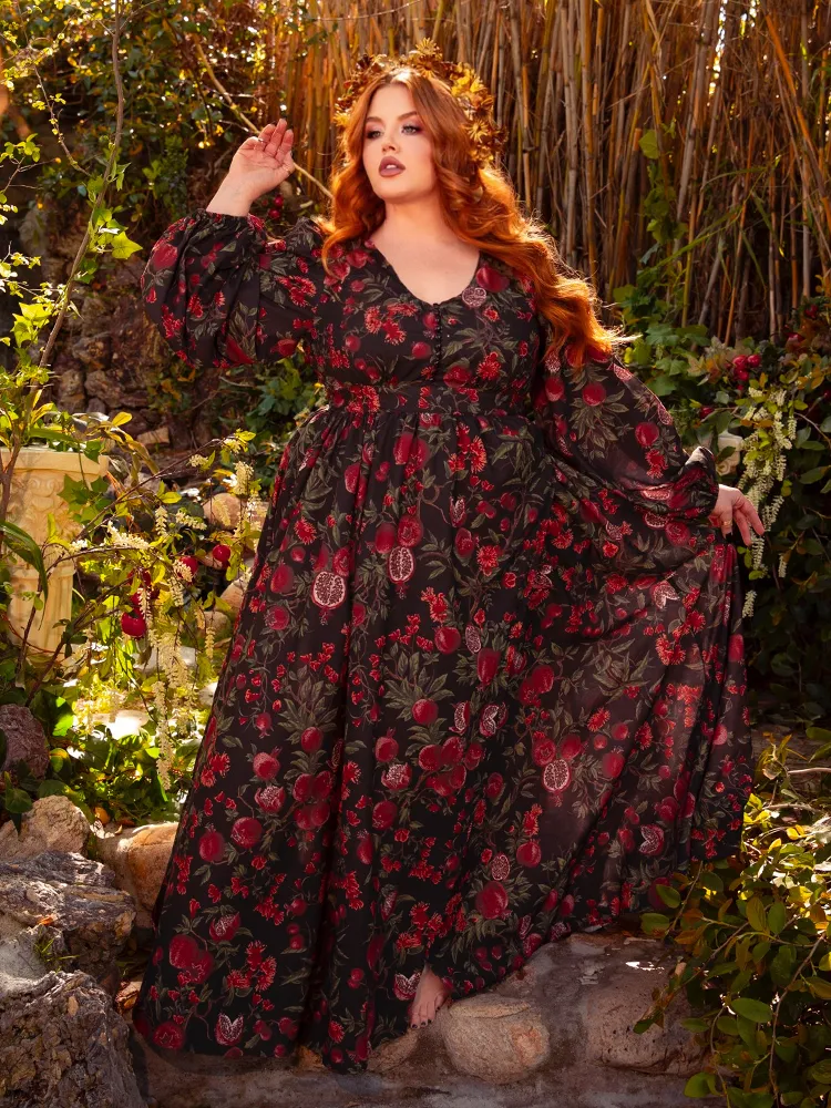 Heroine Maxi Dress in Pomegranate Print