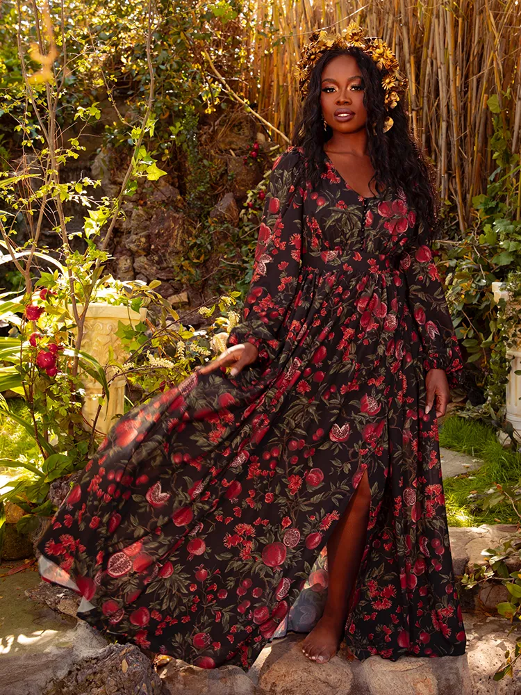 Heroine Maxi Dress in Pomegranate Print