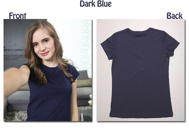 High Quality 18 Color S-3XL Plain T Shirt  for Women Cotton Elastic Basic T-shirts