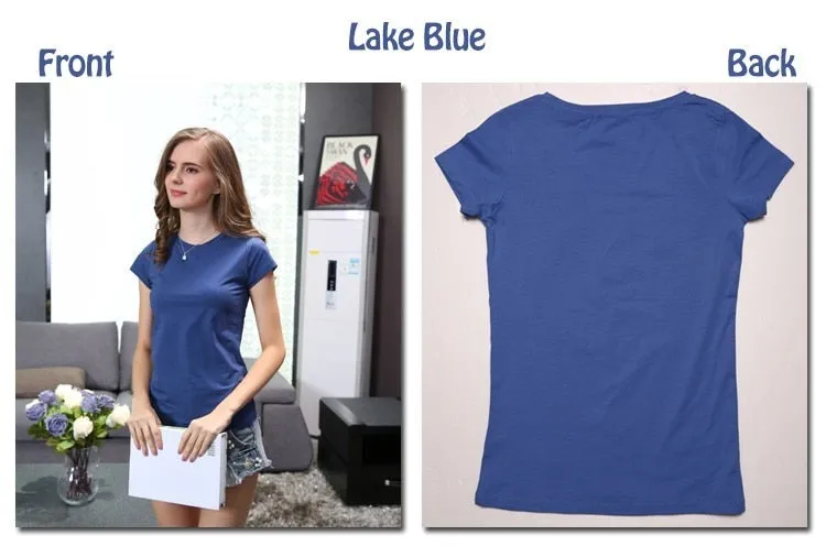 High Quality 18 Color S-3XL Plain T Shirt  for Women Cotton Elastic Basic T-shirts