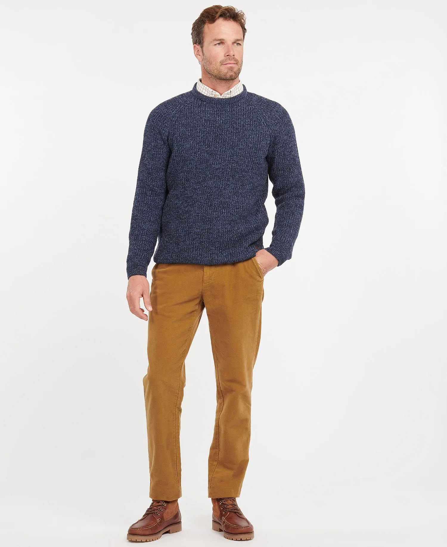 Horseford Crew Neck Sweater - Navy