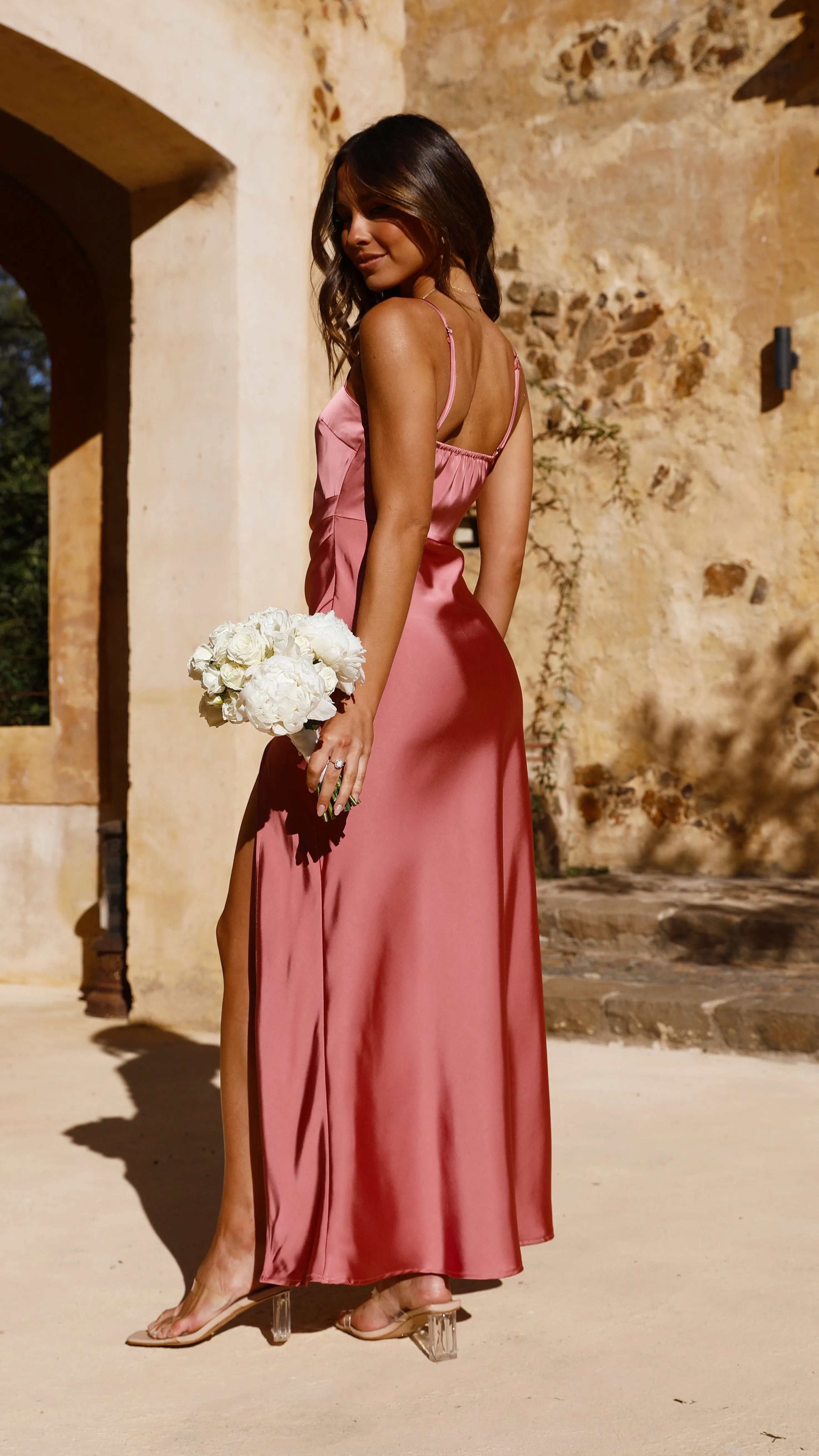 Ilana Maxi Dress - Baked Rose