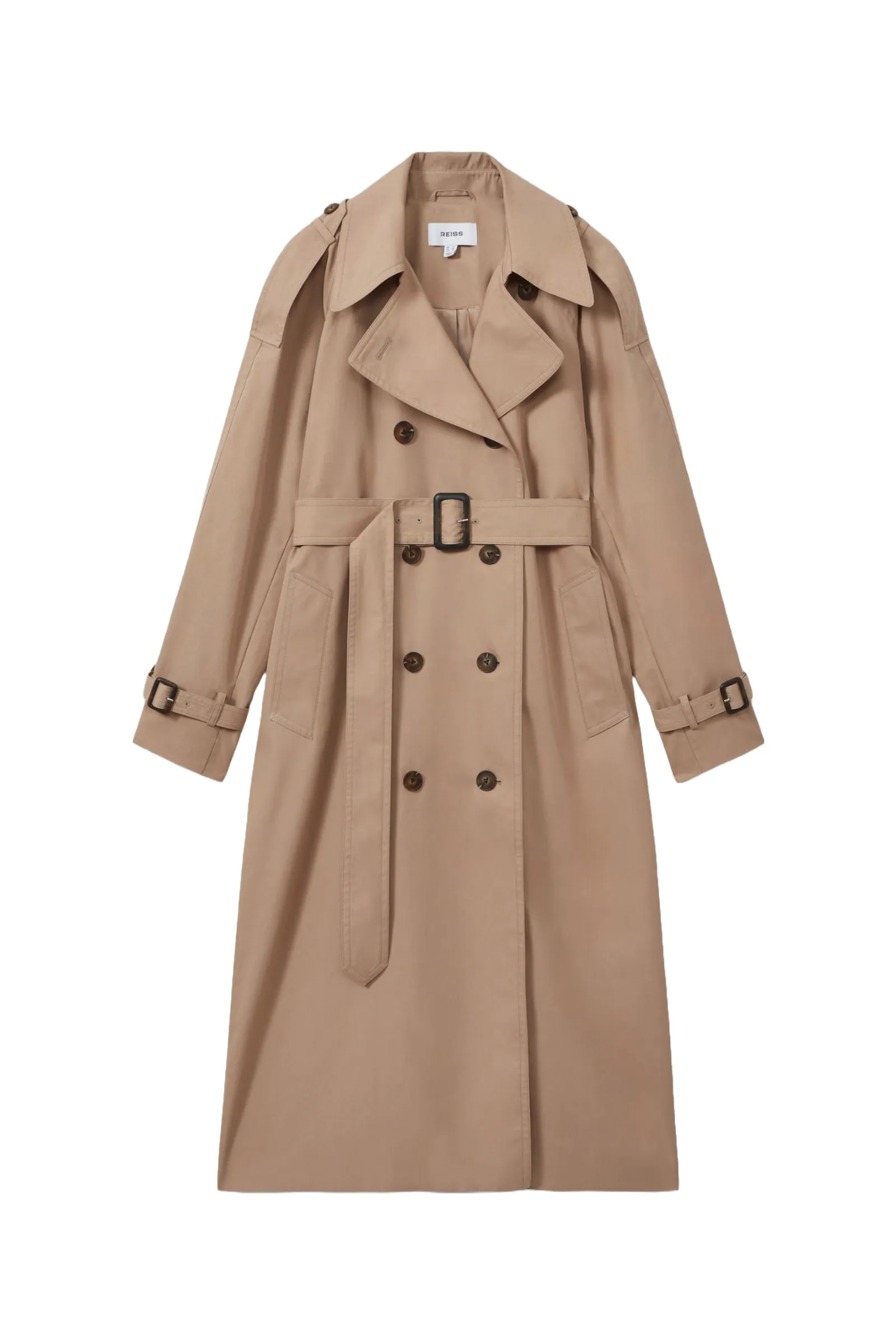 Jenna Double Breasted Belted Trench Coat