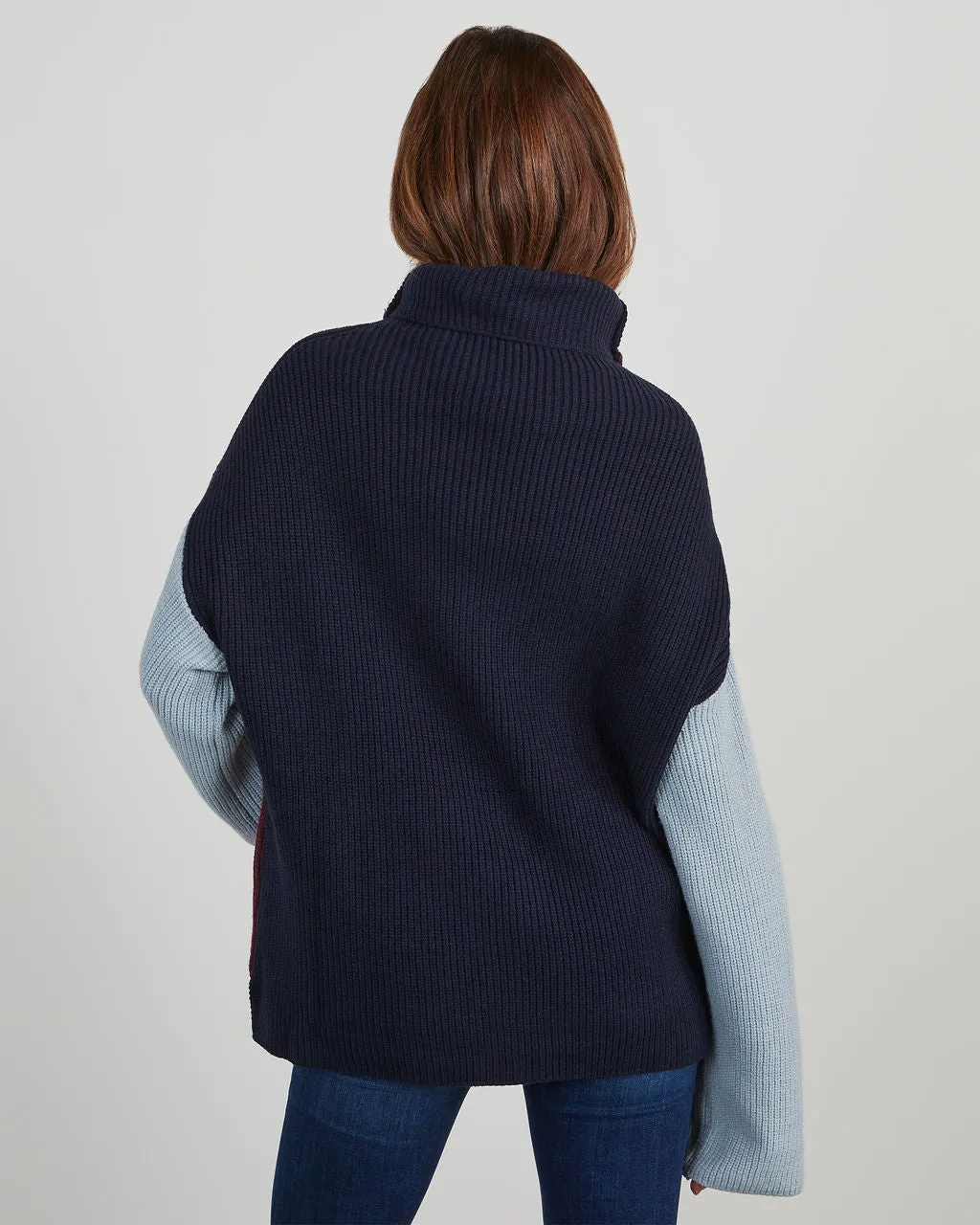 Joyous Occasion Colorblock Turtleneck Sweater