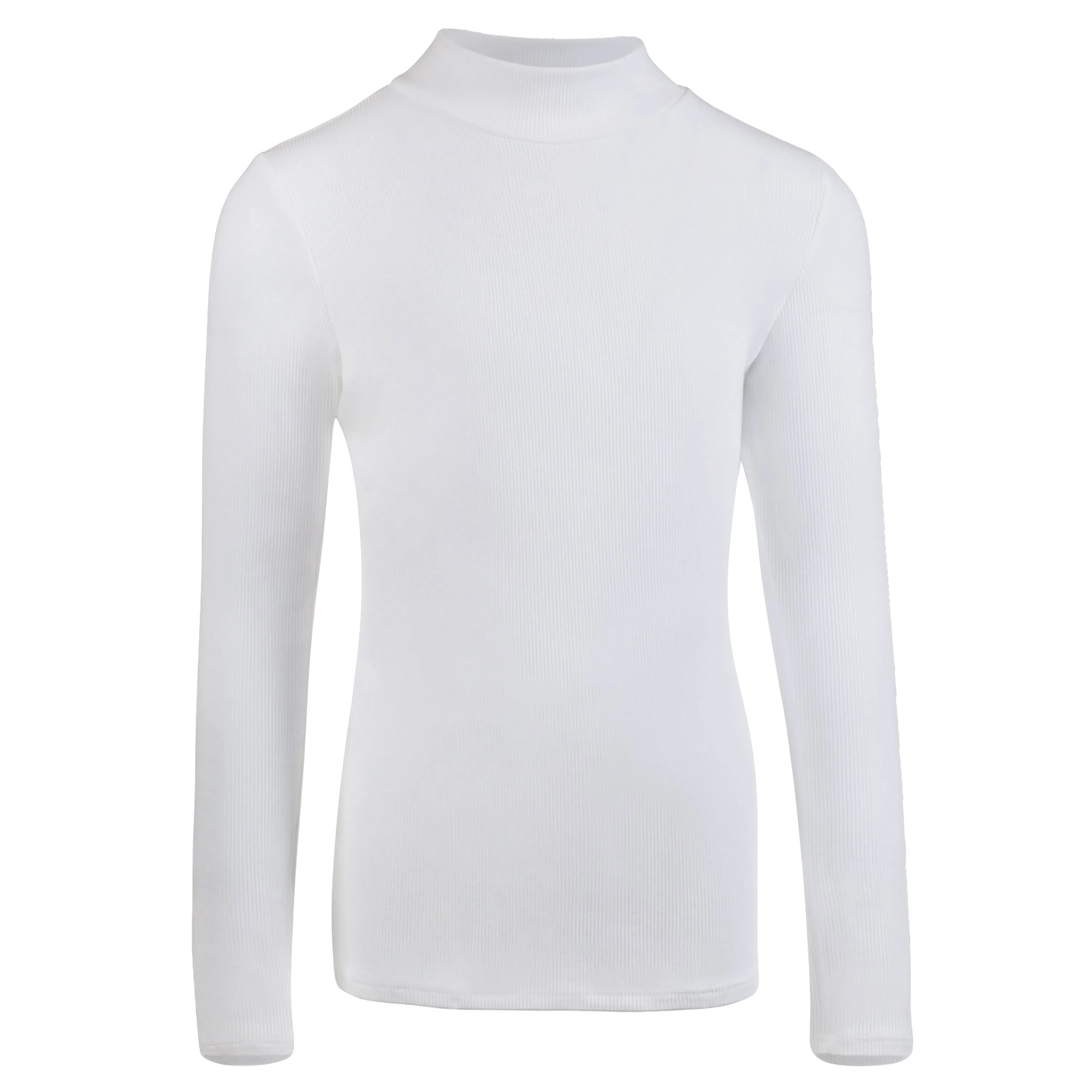 Kids Ribbed Long Sleeve Mock-neck