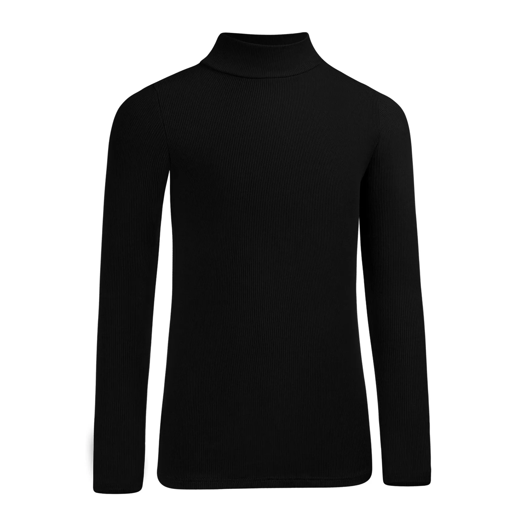 Kids Ribbed Long Sleeve Mock-neck