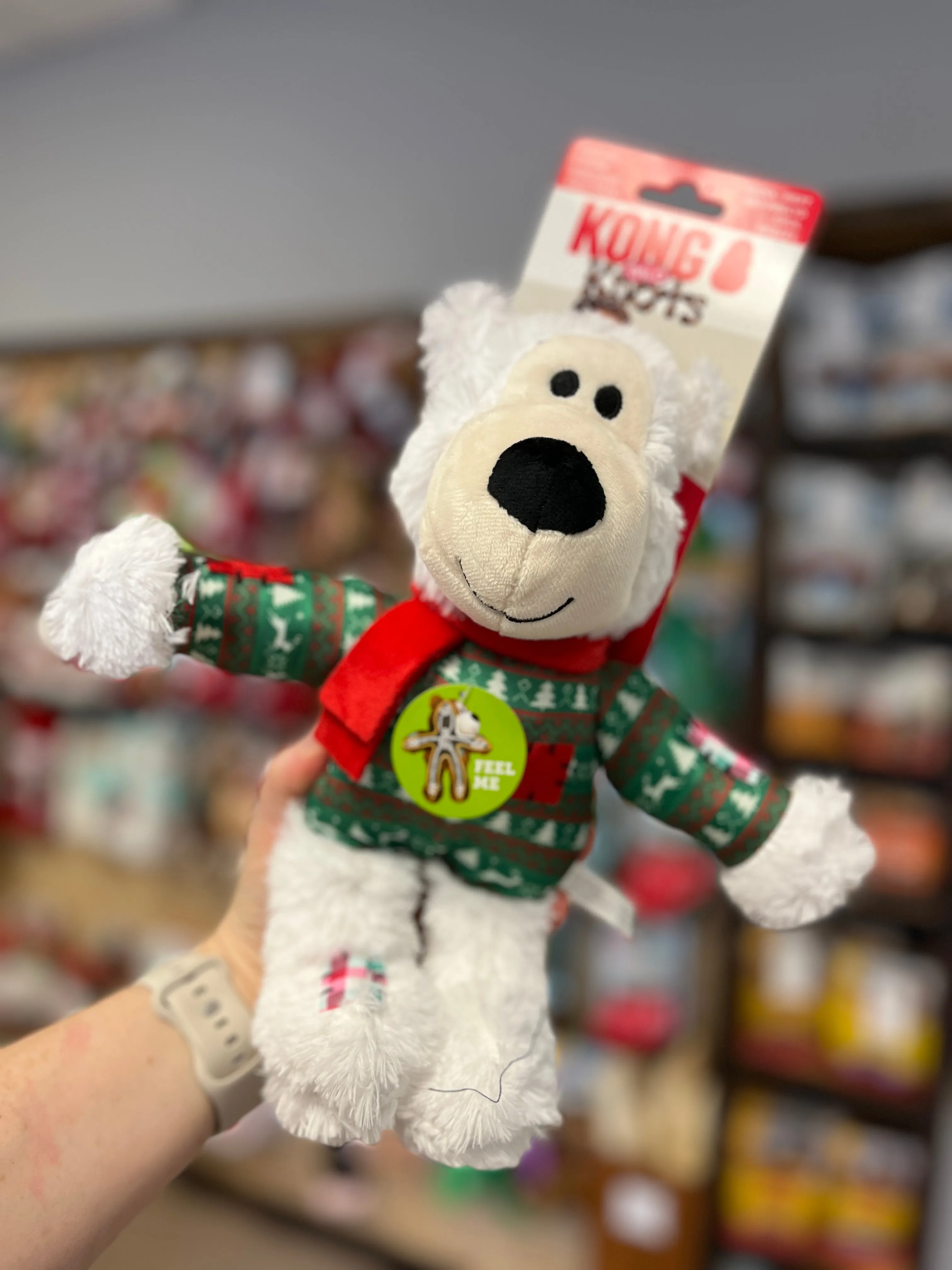 Kong - Holiday - Wild Knots Bear - White