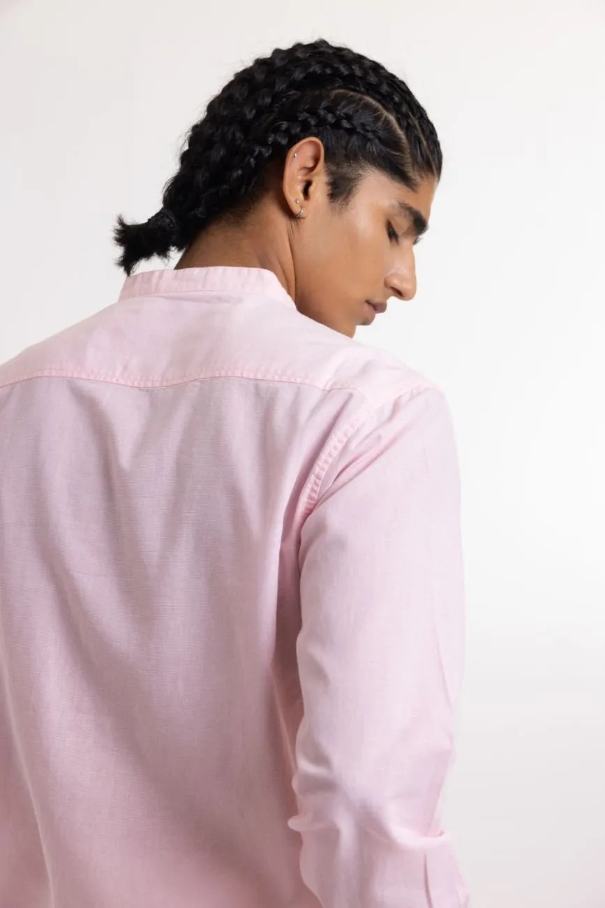 Linen Shirt // Baby Pink