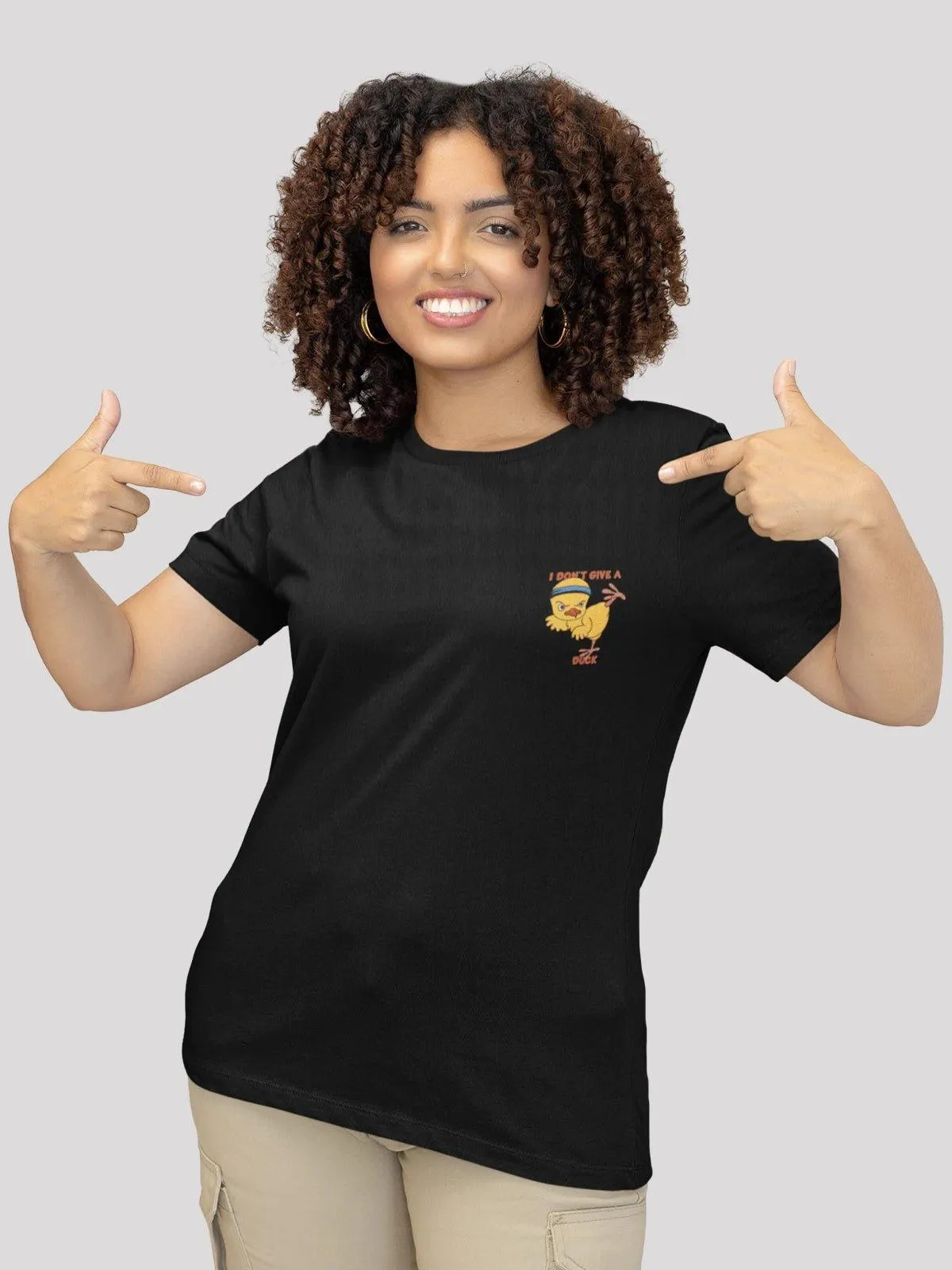 Looney Toons Chick Duck Black Unisex T-Shirt