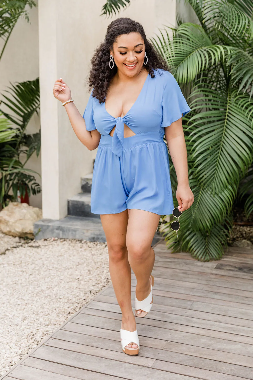 Love For A Lifetime Dark Blue Dress Romper FINAL SALE