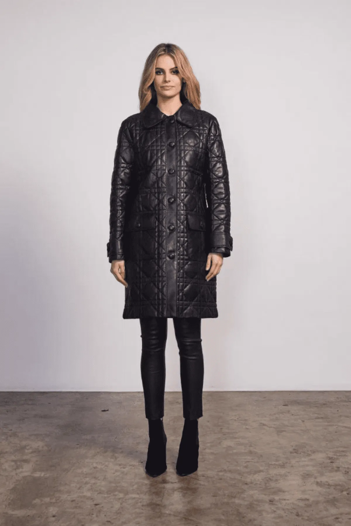 MARMONT LEATHER COAT BLACK