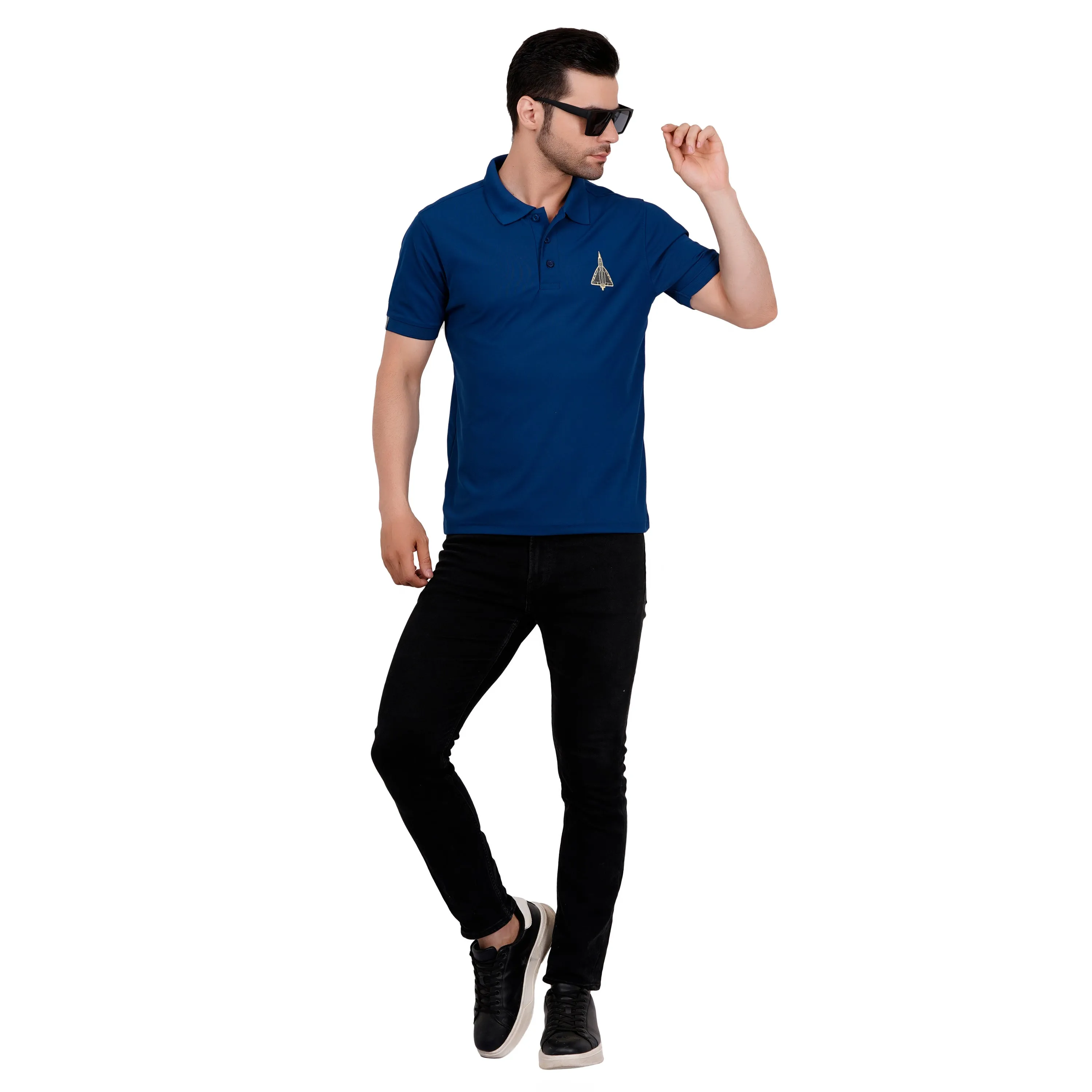 Men's Polos T Shirt Tejas Rama Blue