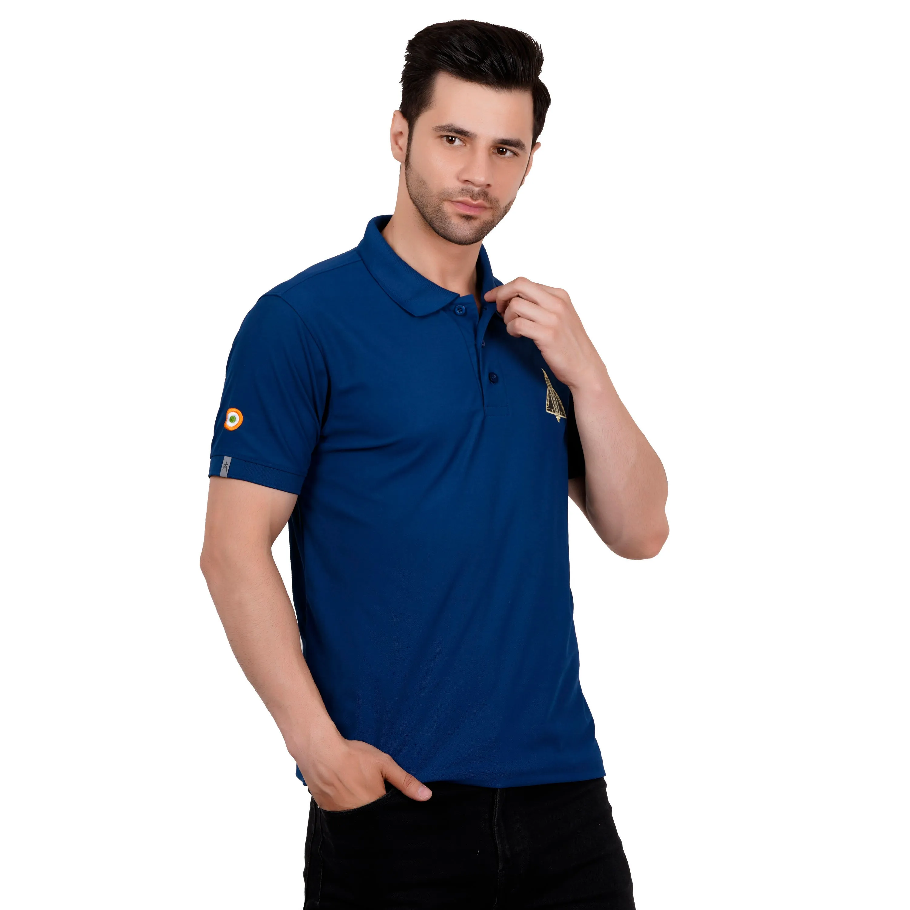 Men's Polos T Shirt Tejas Rama Blue