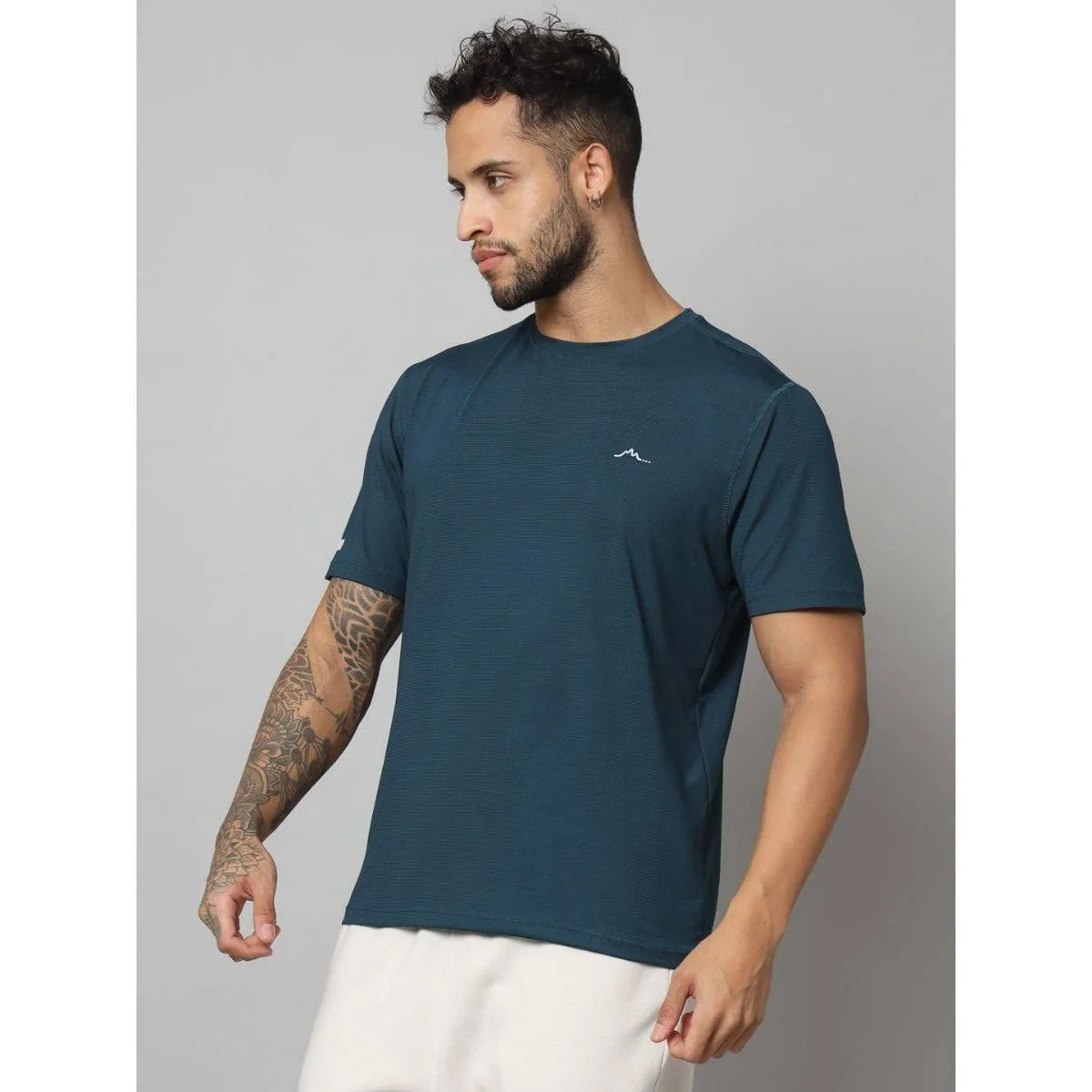 Men's Ultralight Athletic Half Sleeves T-Shirt - Pacific Blue