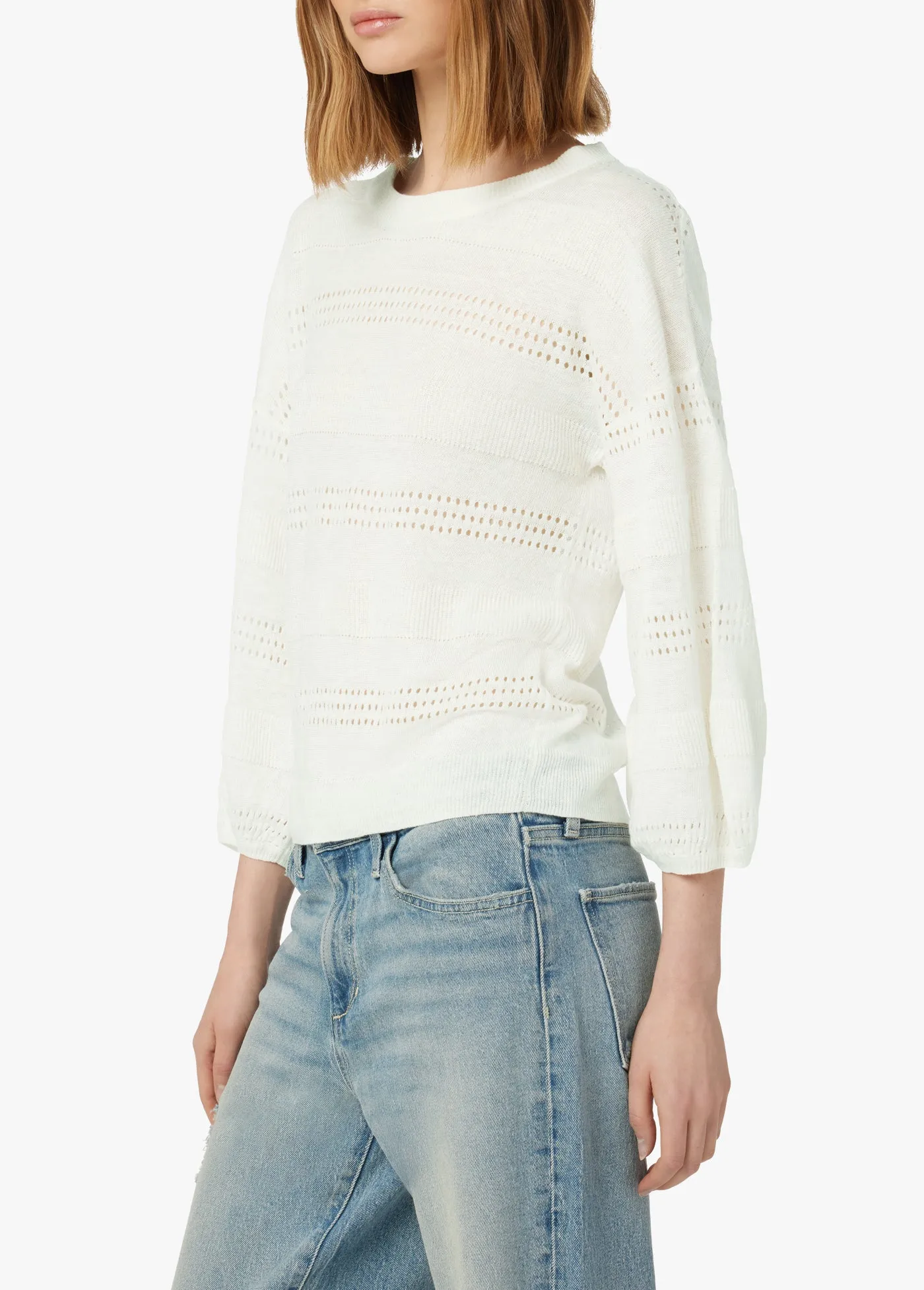 NARA POINTELLE PULLOVER SWEATER