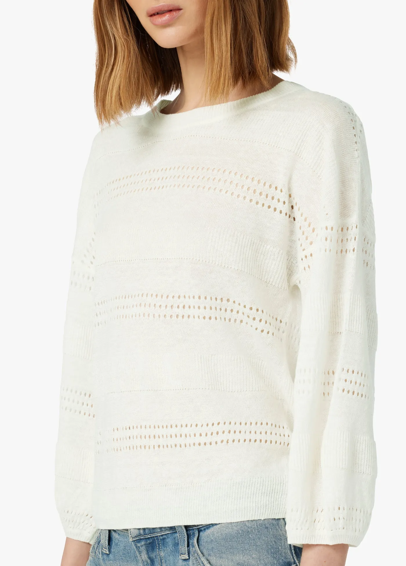 NARA POINTELLE PULLOVER SWEATER