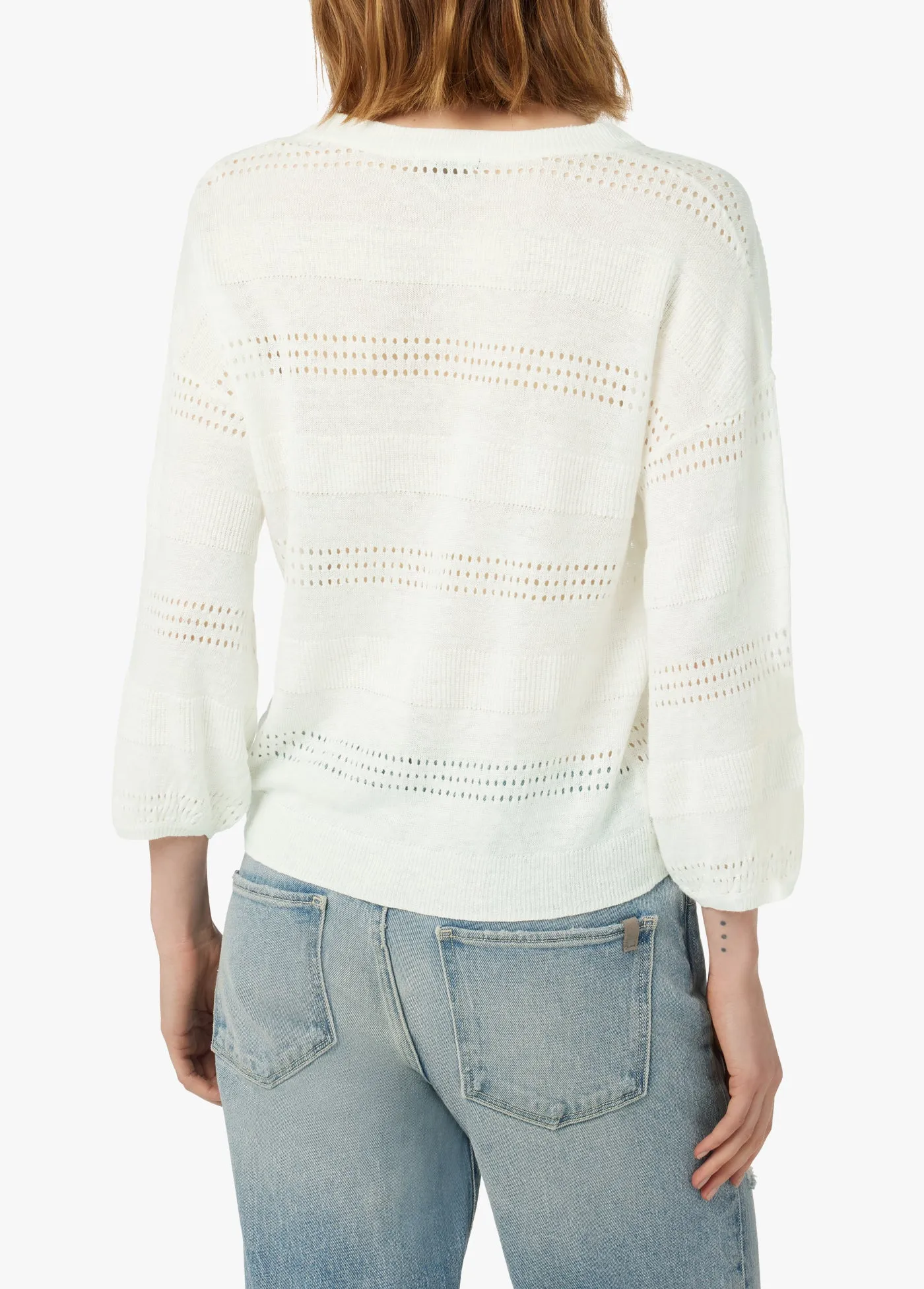 NARA POINTELLE PULLOVER SWEATER