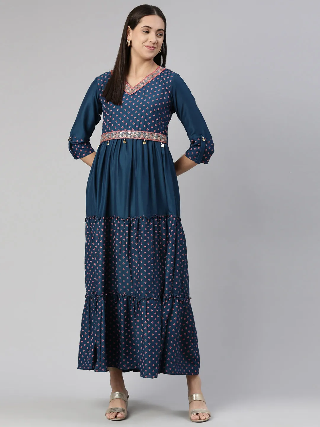 Neeru's Ethnic Motifs Ethnic Maxi Dress