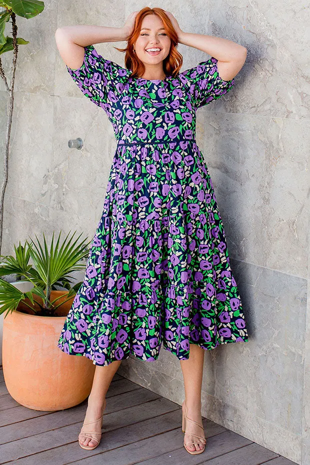 Noa Purple Garden Dress