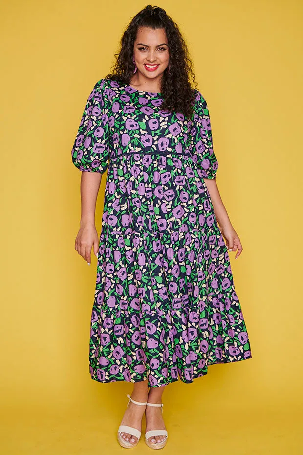 Noa Purple Garden Dress