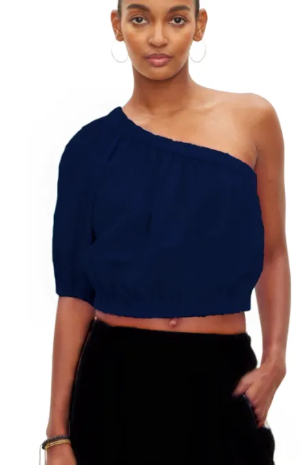 One shoulder crop top