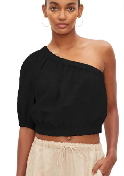 One shoulder crop top