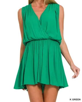 Open Back Draped Romper