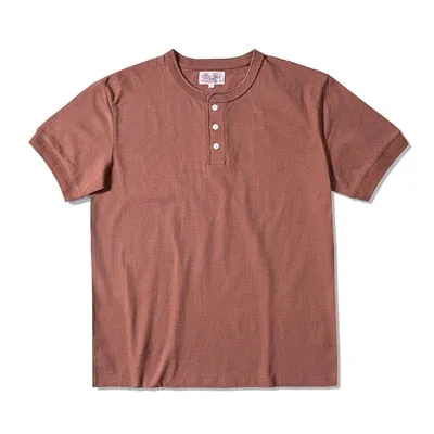 RED TORNADO COTTON HENLEY