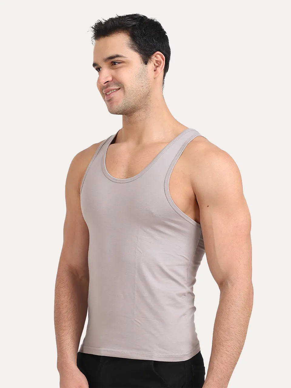 Regular Fit Organic Cotton Comfort Vest for Men-Pack of 1