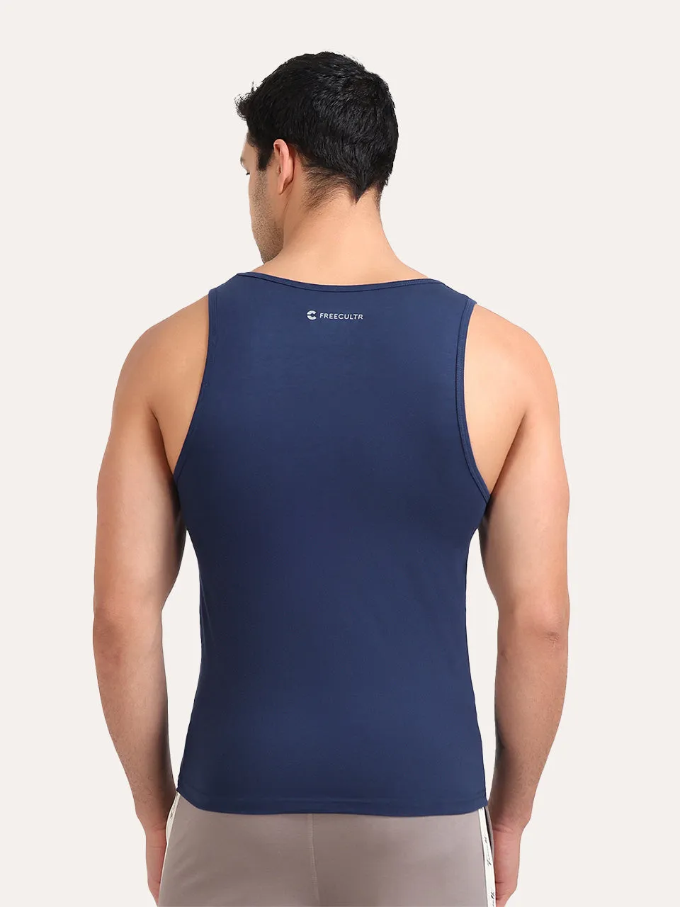 Regular Fit Organic Cotton Comfort Vest for Men-Pack of 1