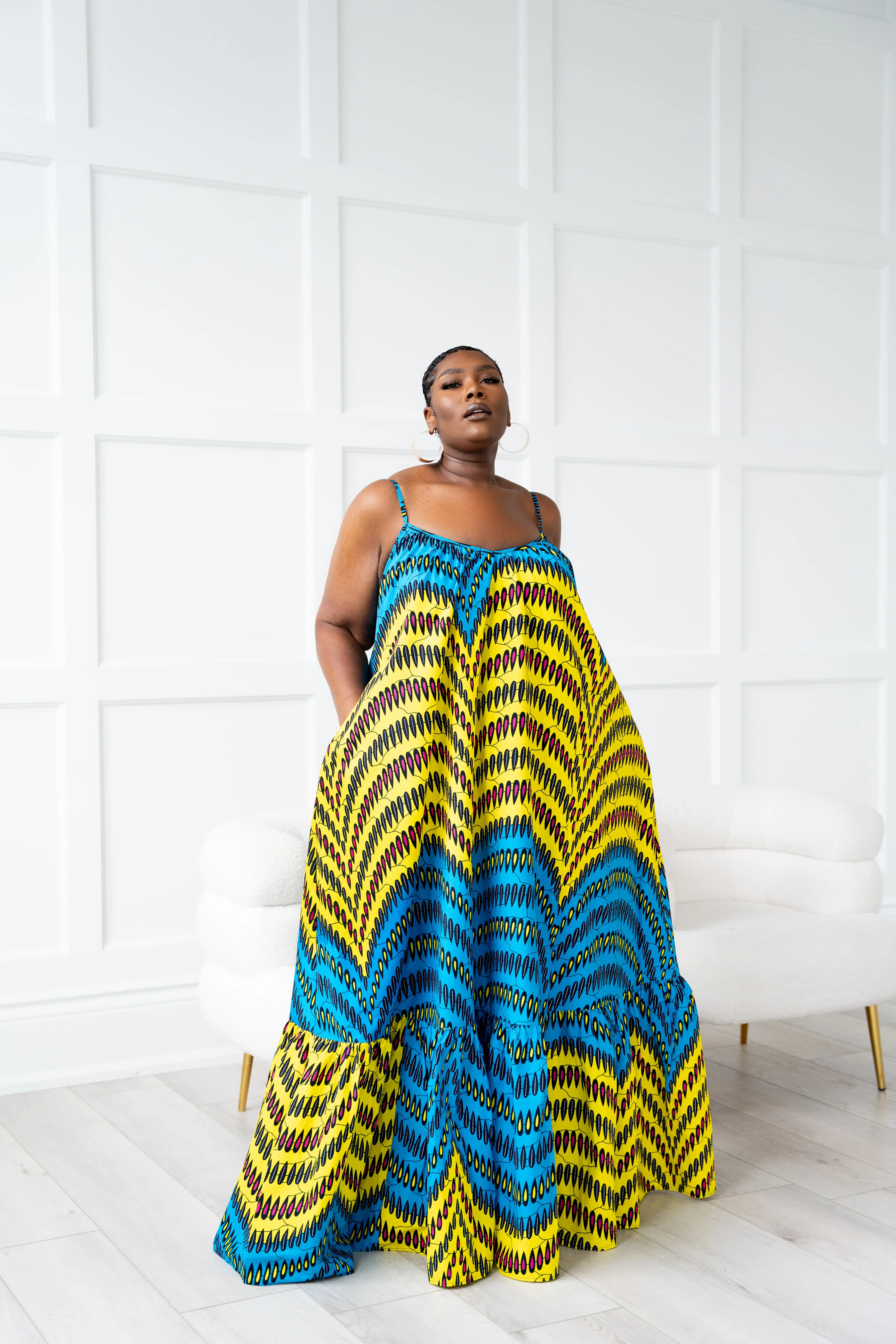 RIYIKE African print Summer Maxi dress