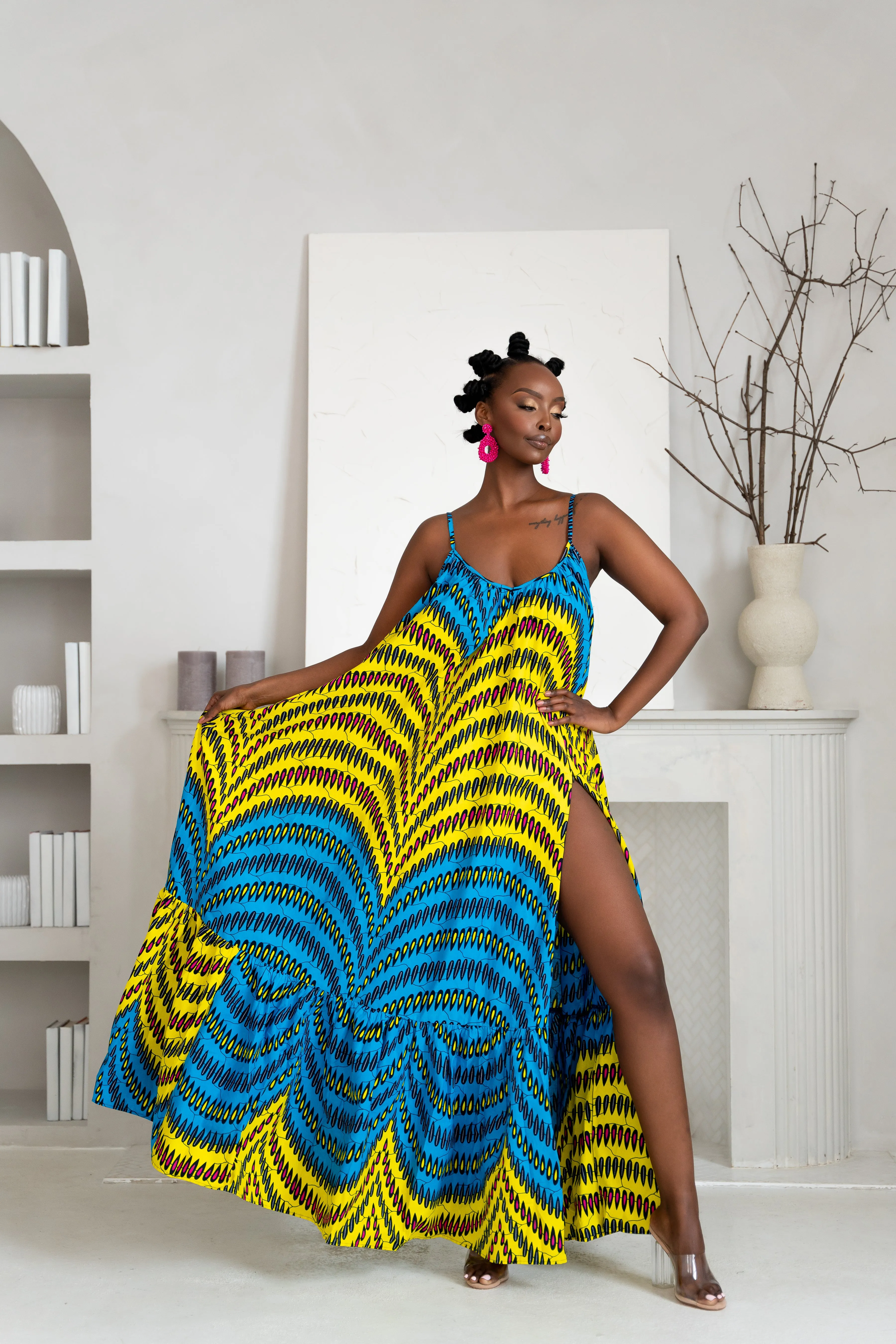 RIYIKE African print Summer Maxi dress