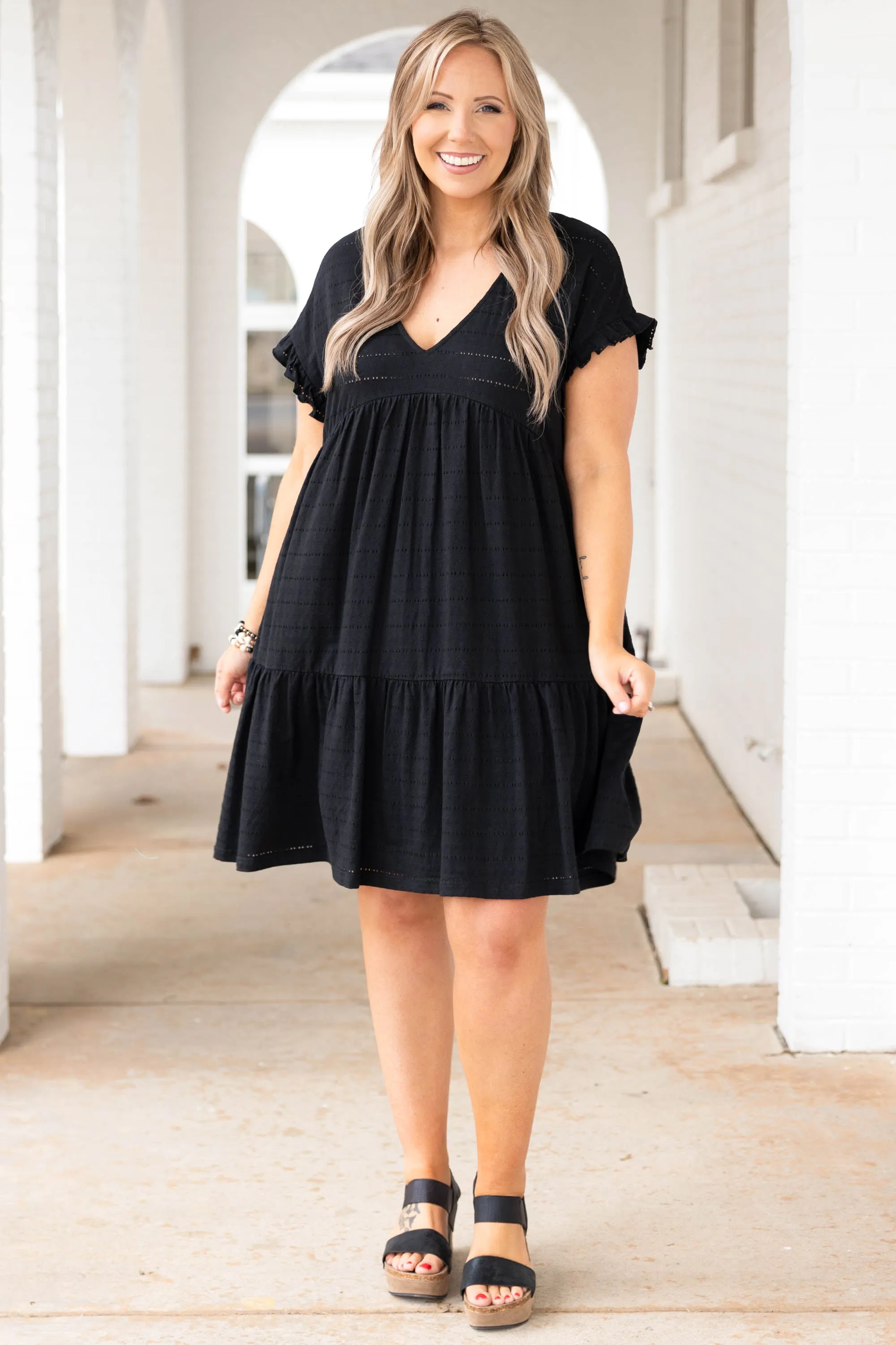 Roam With Me Dress, Black