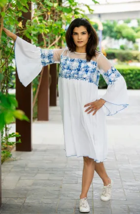 Ruffle sleeves Beach Dress