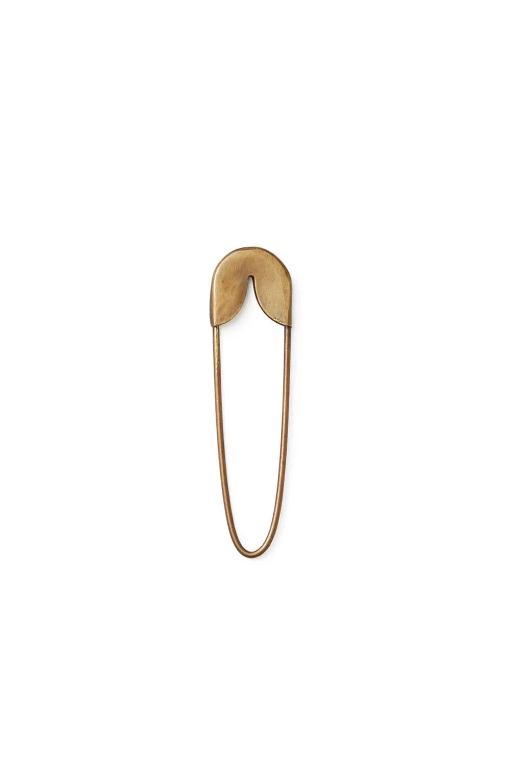 Safety Pin Pendant Small in Brass by Fog Linen Work