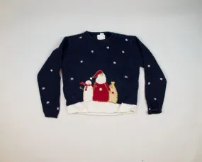 Santa With Pal-Small Christmas Sweater