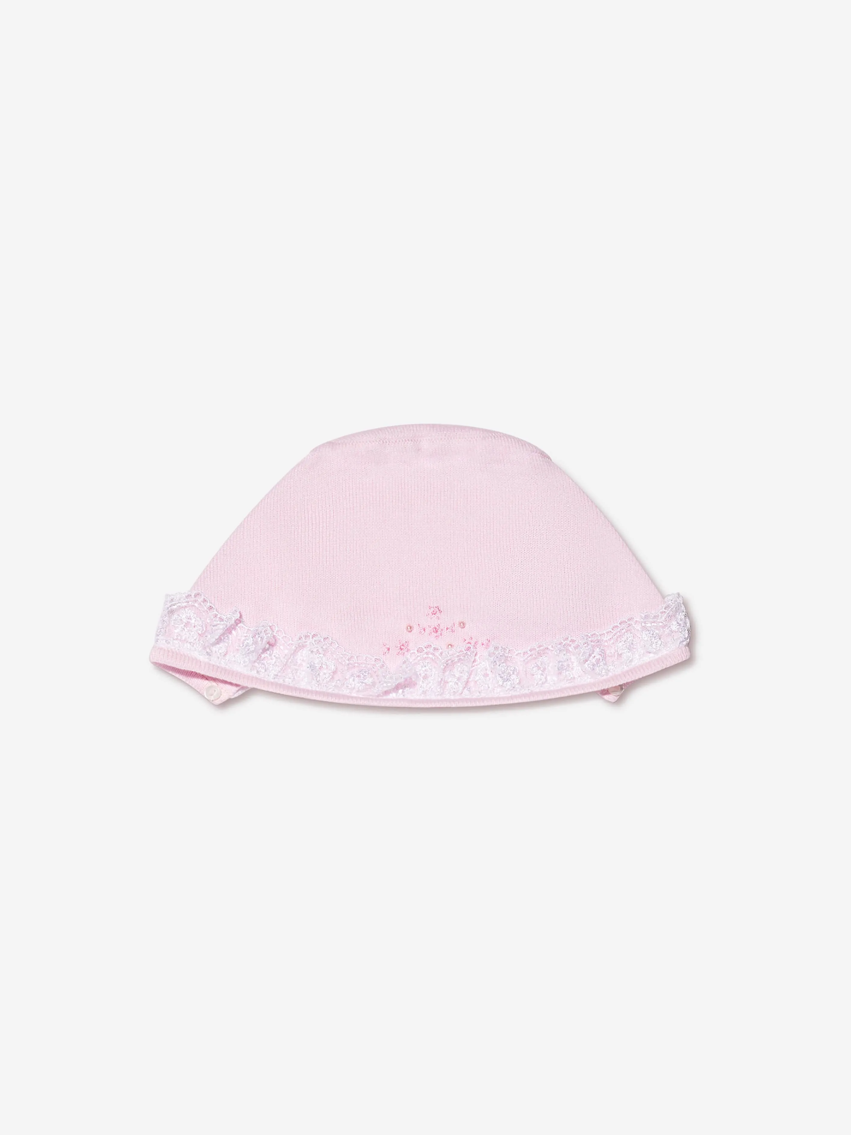 Sarah Louise Baby Girls Bubble Romper And Bonnet Set in Pink