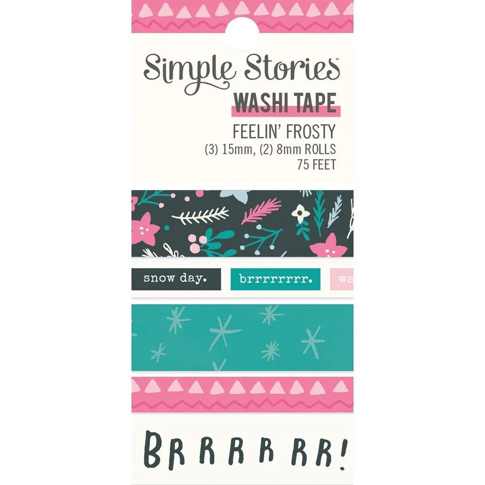 Simple Stories Feelin' Frosty Washi Tape 5 pack*