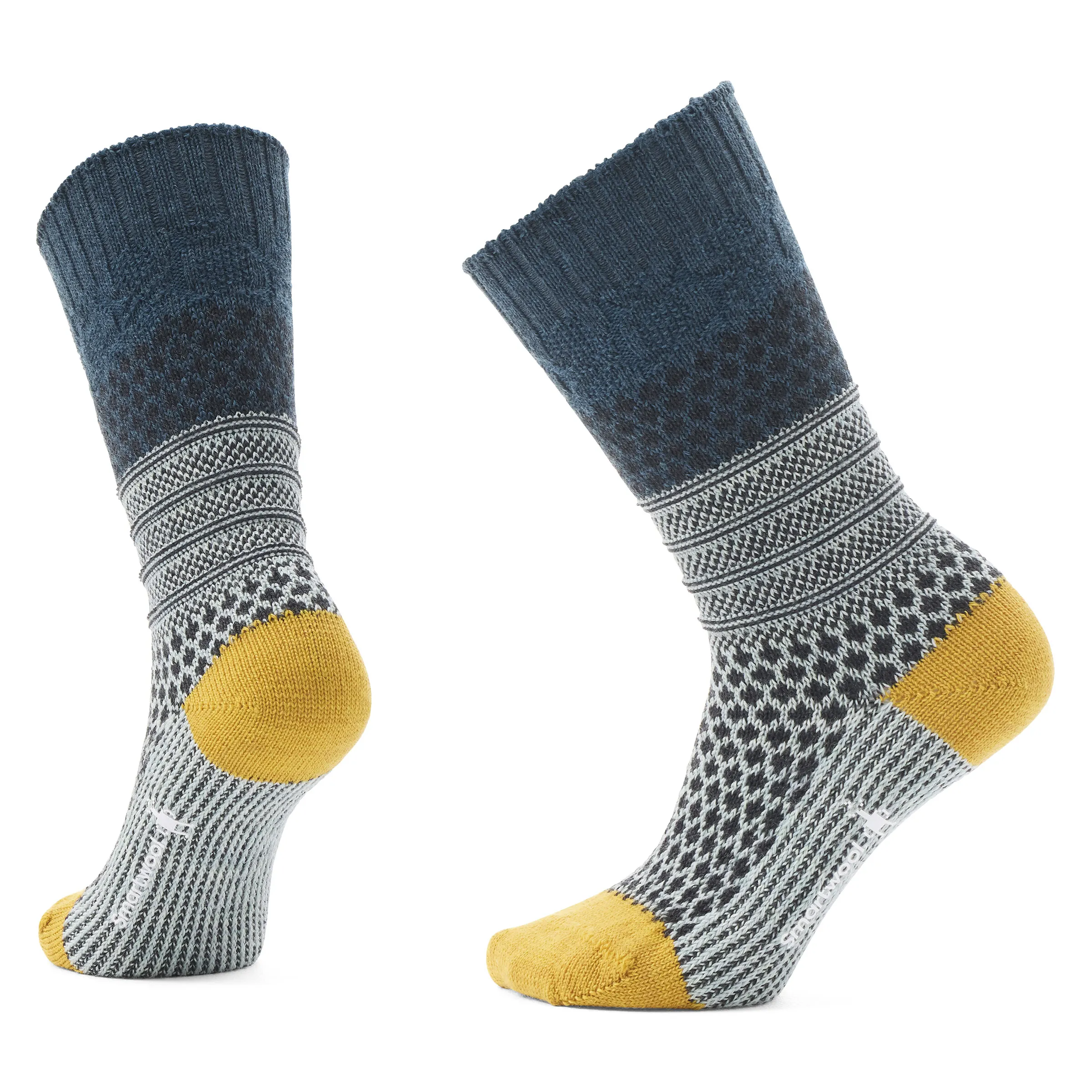 Smartwool Everyday Popcorn Cable Crew Socks Color: Frosty Green