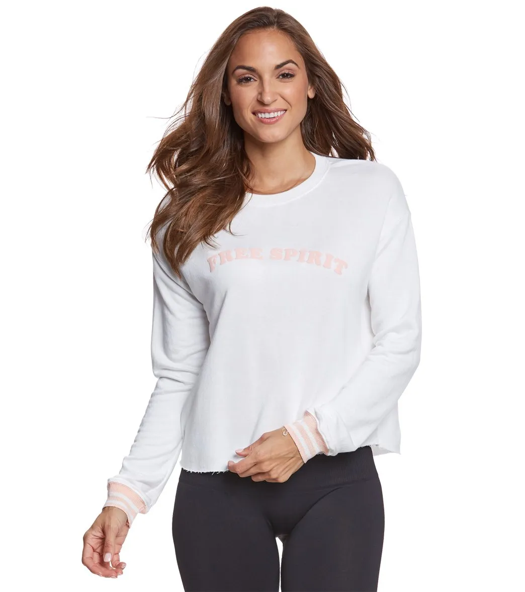 Spiritual Gangster Free Spirit Yoga Crop Pullover