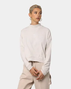 Stussy Women's Ellen Rib Turtleneck White Sand