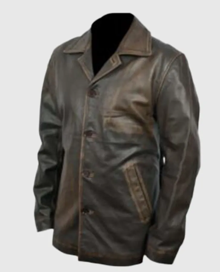 Supernatural Dean Winchester Distressed Brown Long Leather Jacket