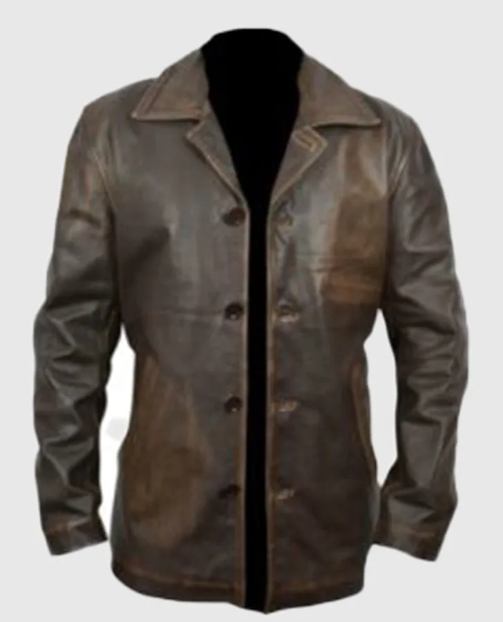 Supernatural Dean Winchester Distressed Brown Long Leather Jacket