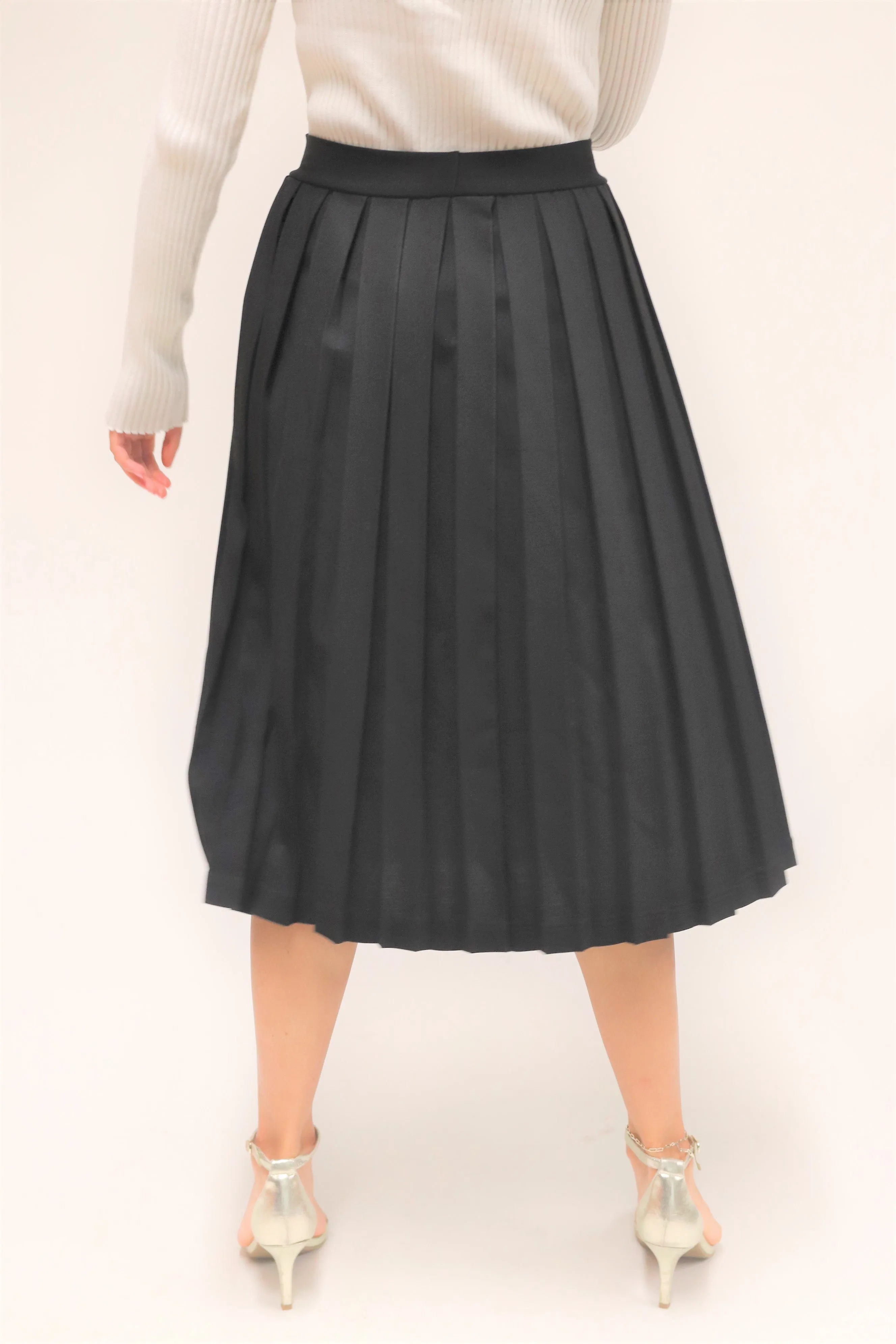 Tal Mid Length Box Pleated Skirt