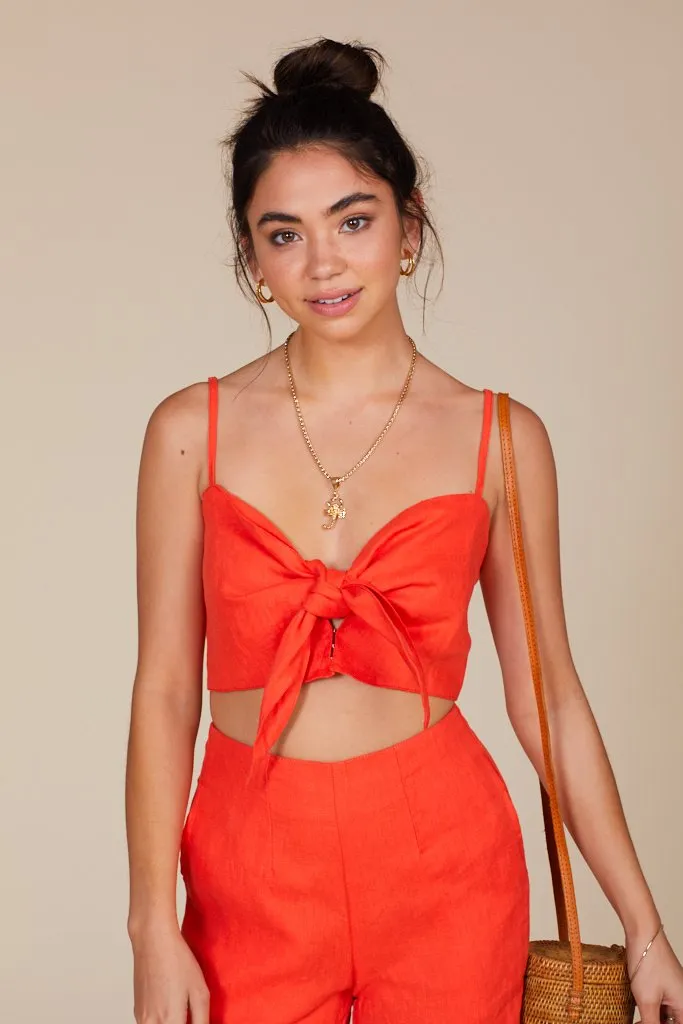 Tangerine De Fiori Top