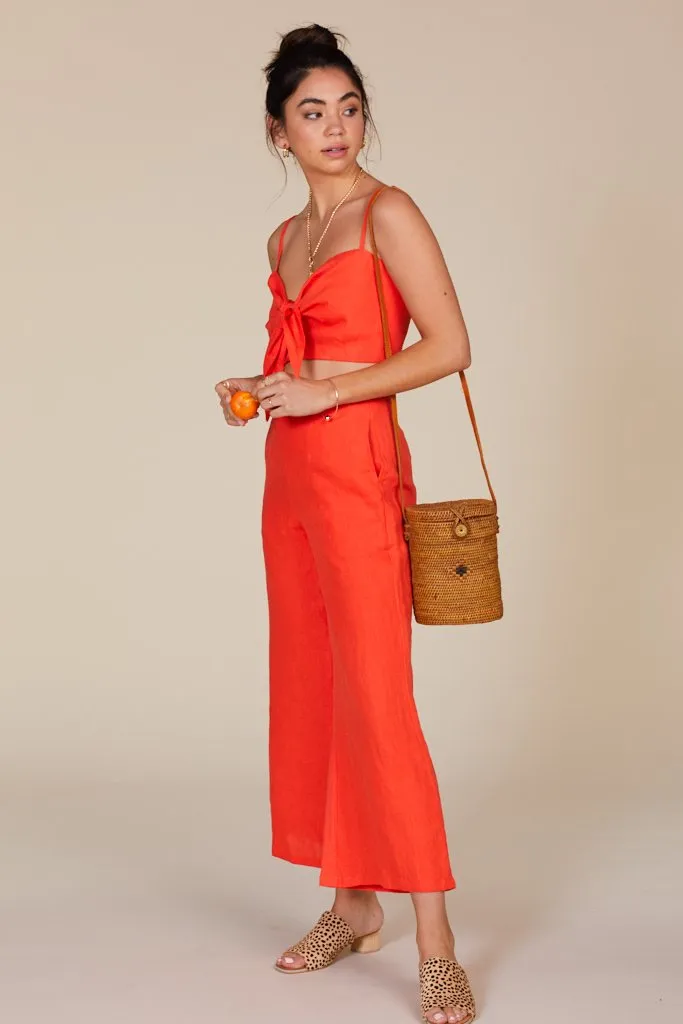 Tangerine De Fiori Top