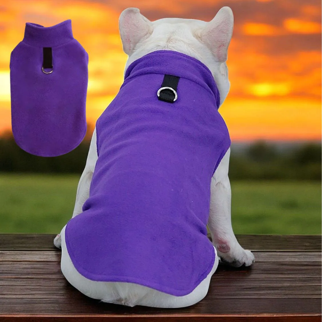 The Dog Face Frenchie Jacket Premium Fleece for Cold-Weather