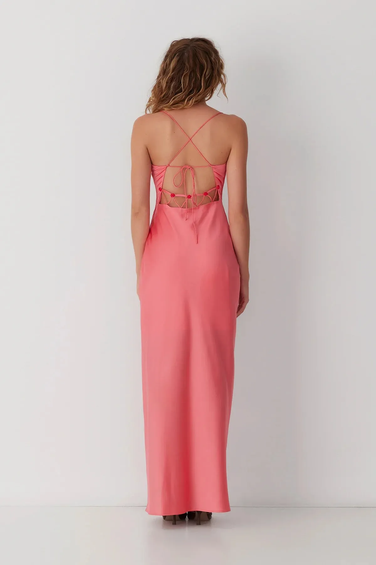 The Wolf Gang Las Lolas Maxi Dress - Coral