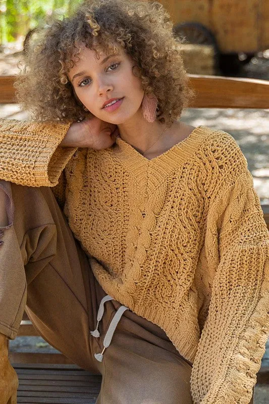 Tina Twisted Knit Sweater